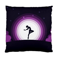 Woman Moon Fantasy Composing Night Standard Cushion Case (two Sides) by Celenk