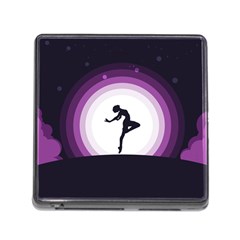 Woman Moon Fantasy Composing Night Memory Card Reader (square 5 Slot) by Celenk