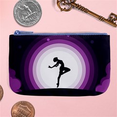 Woman Moon Fantasy Composing Night Large Coin Purse by Celenk