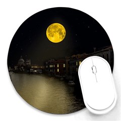 Travel Architecture Tourism Venice Round Mousepads by Celenk