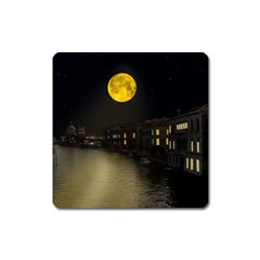 Travel Architecture Tourism Venice Square Magnet