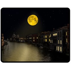 Travel Architecture Tourism Venice Fleece Blanket (medium)  by Celenk