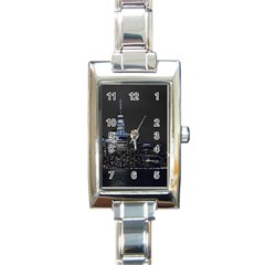 New York Skyline New York City Rectangle Italian Charm Watch by Celenk