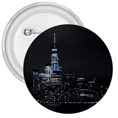 New York Skyline New York City 3  Buttons by Celenk