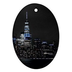 New York Skyline New York City Ornament (oval) by Celenk