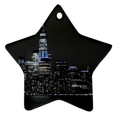 New York Skyline New York City Ornament (star) by Celenk