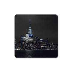 New York Skyline New York City Square Magnet by Celenk