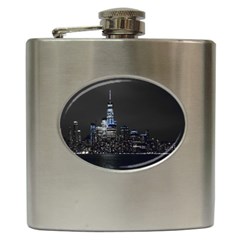 New York Skyline New York City Hip Flask (6 Oz) by Celenk