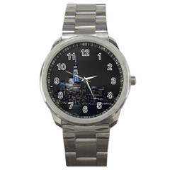 New York Skyline New York City Sport Metal Watch by Celenk