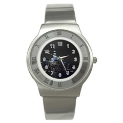 New York Skyline New York City Stainless Steel Watch by Celenk