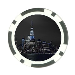 New York Skyline New York City Poker Chip Card Guard (10 Pack) by Celenk