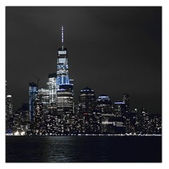 New York Skyline New York City Large Satin Scarf (square) by Celenk