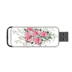 Carnations Flowers Nature Garden Portable USB Flash (One Side)