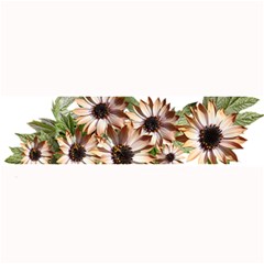 Sun Daisies Leaves Flowers Large Bar Mats by Celenk