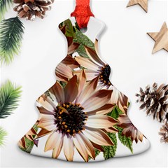 Sun Daisies Leaves Flowers Ornament (christmas Tree)  by Celenk