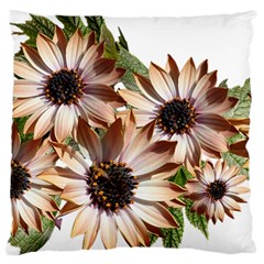 Sun Daisies Leaves Flowers Large Cushion Case (one Side) by Celenk