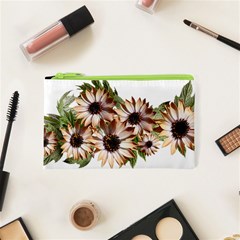 Sun Daisies Leaves Flowers Cosmetic Bag (xs) by Celenk