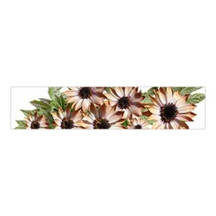 Sun Daisies Leaves Flowers Velvet Scrunchie by Celenk