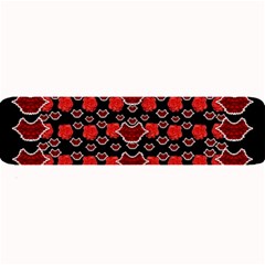 Red Lips And Roses Just For Love Large Bar Mats by pepitasart