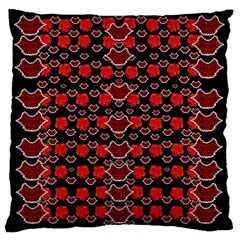 Red Lips And Roses Just For Love Standard Flano Cushion Case (one Side) by pepitasart