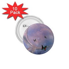 The Wonderful Moon With Butterflies 1 75  Buttons (10 Pack) by FantasyWorld7