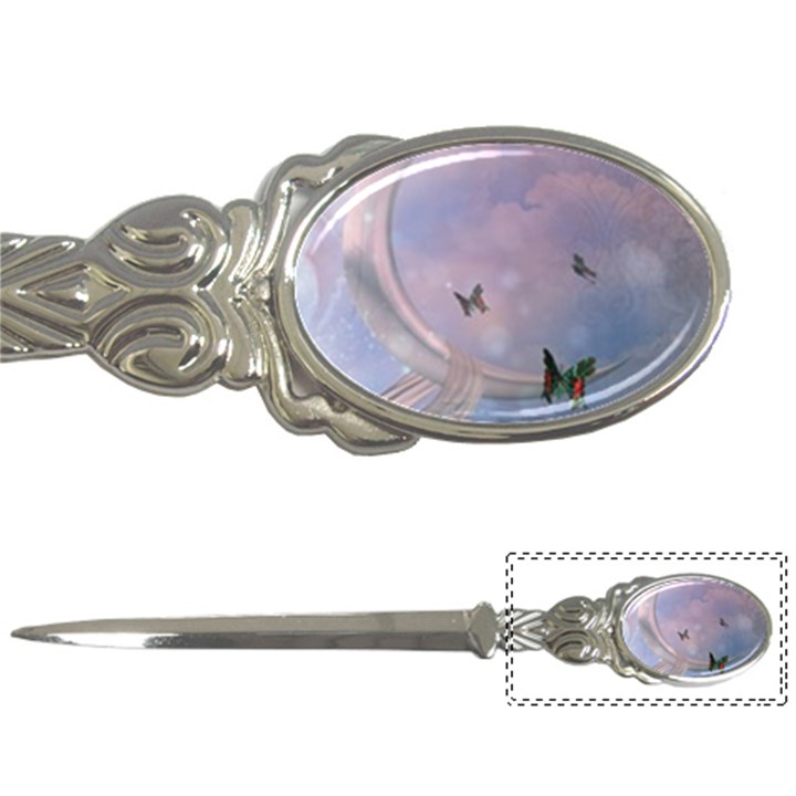 The Wonderful Moon With Butterflies Letter Opener