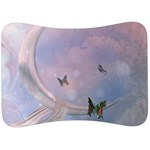 The Wonderful Moon With Butterflies Velour Seat Head Rest Cushion