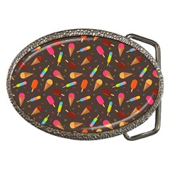 Ice Cream Pattern Seamless Belt Buckles by Celenk