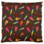 Ice Cream Pattern Seamless Large Flano Cushion Case (Two Sides) Front