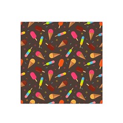 Ice Cream Pattern Seamless Satin Bandana Scarf by Celenk