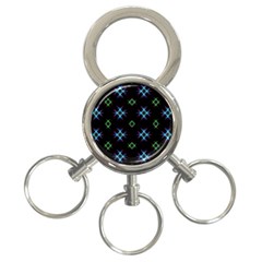 Background Abstract Vector Fractal 3-ring Key Chains by Celenk