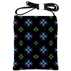 Background Abstract Vector Fractal Shoulder Sling Bag by Celenk