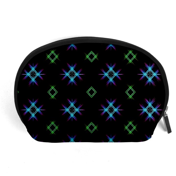 Background Abstract Vector Fractal Accessory Pouch (Large)