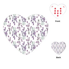 Flower Pattern Pattern Design Playing Cards (heart) by Celenk