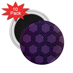 Hexagon Grid Geometric Hexagonal 2 25  Magnets (10 Pack)  by Celenk