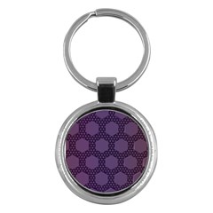 Hexagon Grid Geometric Hexagonal Key Chains (round)  by Celenk