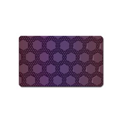 Hexagon Grid Geometric Hexagonal Magnet (name Card) by Celenk