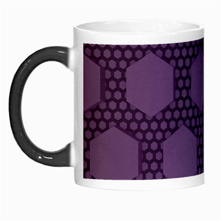 Hexagon Grid Geometric Hexagonal Morph Mugs