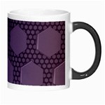 Hexagon Grid Geometric Hexagonal Morph Mugs Right