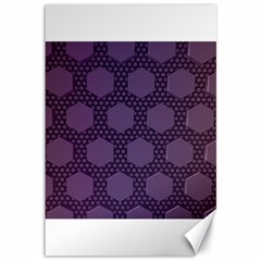 Hexagon Grid Geometric Hexagonal Canvas 12  X 18  by Celenk