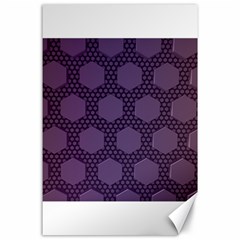 Hexagon Grid Geometric Hexagonal Canvas 24  X 36  by Celenk