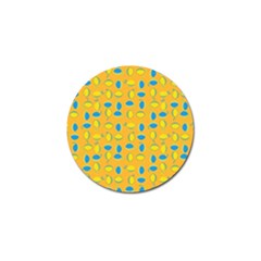 Lemons Ongoing Pattern Texture Golf Ball Marker by Celenk