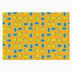 Lemons Ongoing Pattern Texture Large Glasses Cloth (2-side) by Celenk