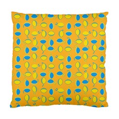 Lemons Ongoing Pattern Texture Standard Cushion Case (two Sides) by Celenk