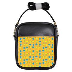 Lemons Ongoing Pattern Texture Girls Sling Bag by Celenk