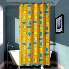 Lemons Ongoing Pattern Texture Shower Curtain 36  X 72  (stall)  by Celenk