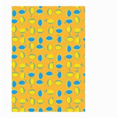 Lemons Ongoing Pattern Texture Small Garden Flag (two Sides) by Celenk