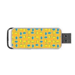 Lemons Ongoing Pattern Texture Portable Usb Flash (one Side) by Celenk