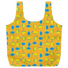 Lemons Ongoing Pattern Texture Full Print Recycle Bag (xl) by Celenk