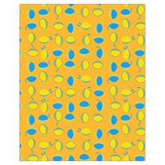 Lemons Ongoing Pattern Texture Drawstring Bag (small) by Celenk